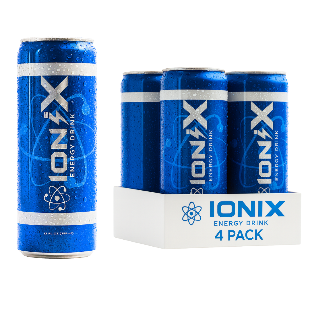 IoniX Energy Drink – Original Flavor | Clean Energy with 150mg Natural Caffeine-4pack