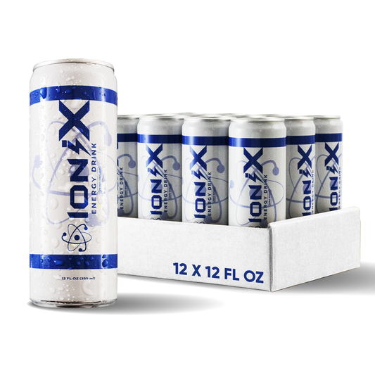 IoniX Zero Sugar Energy Drink | Clean Energy with 150mg Natural Caffeine- 12 pack