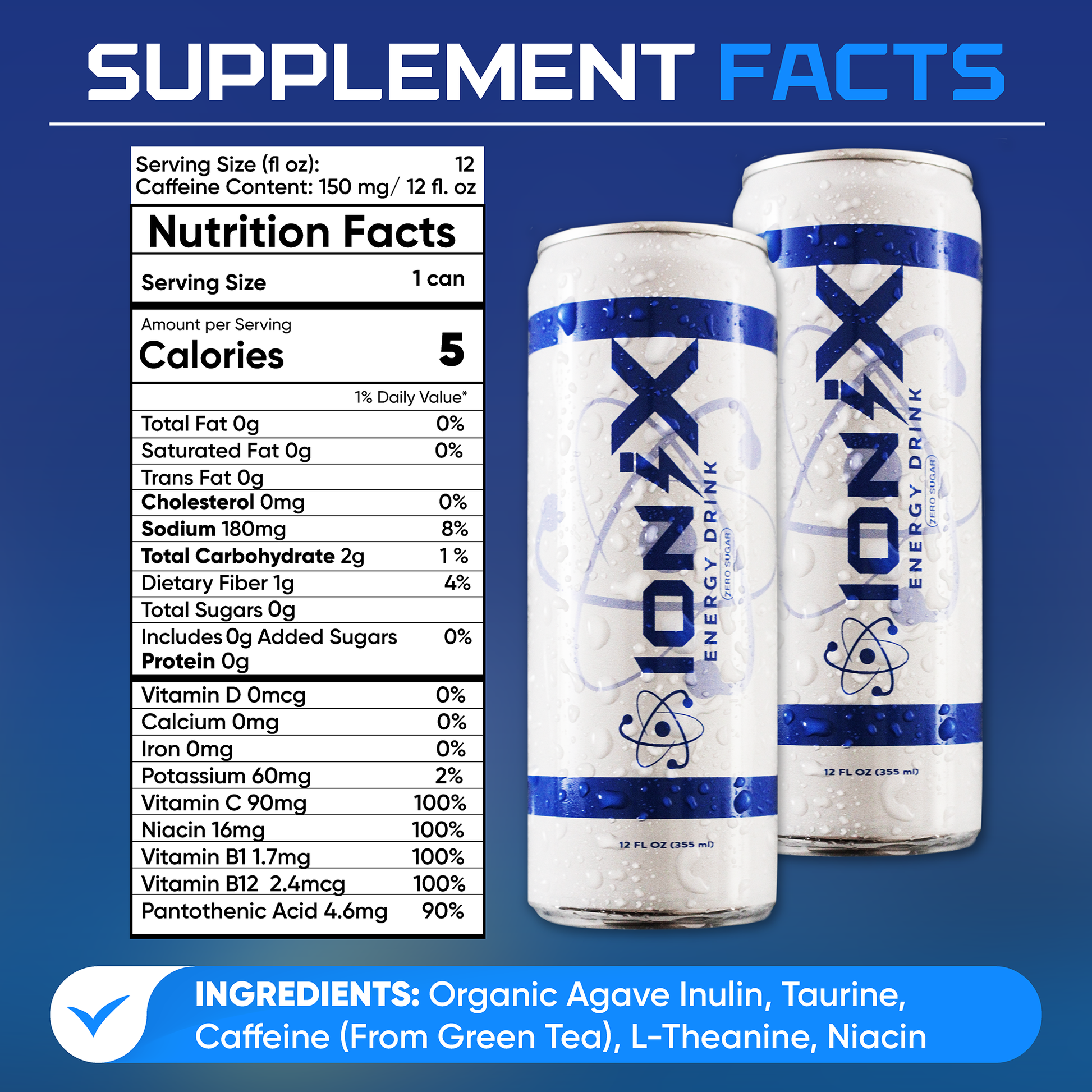 IoniX Energy Drink – Variety 2 Pack